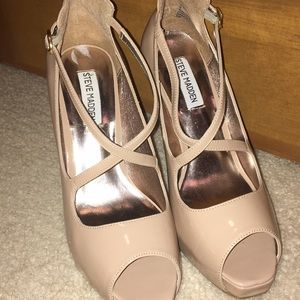 Steve Madden Heels Nude Sz 9